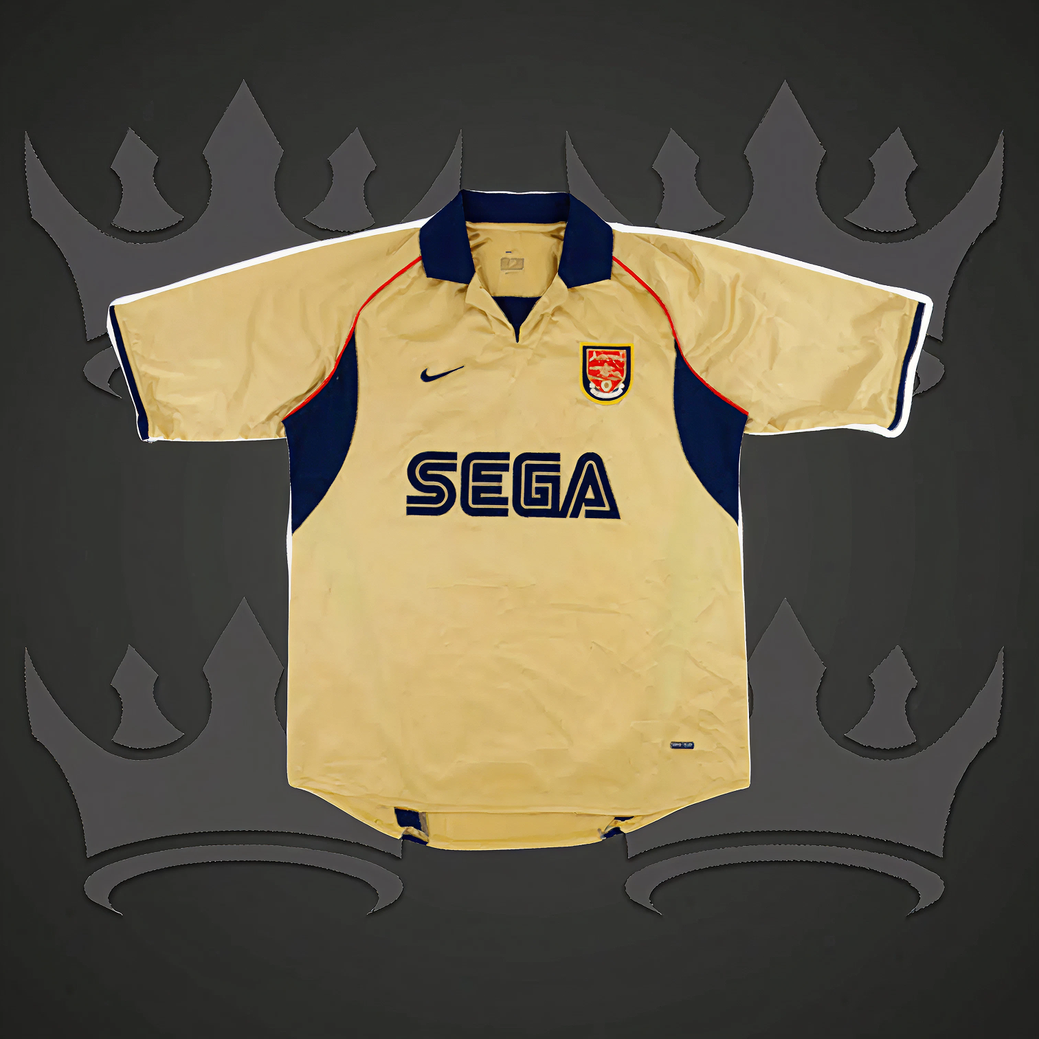 Arsenal FC Sega Gold Retro Kit