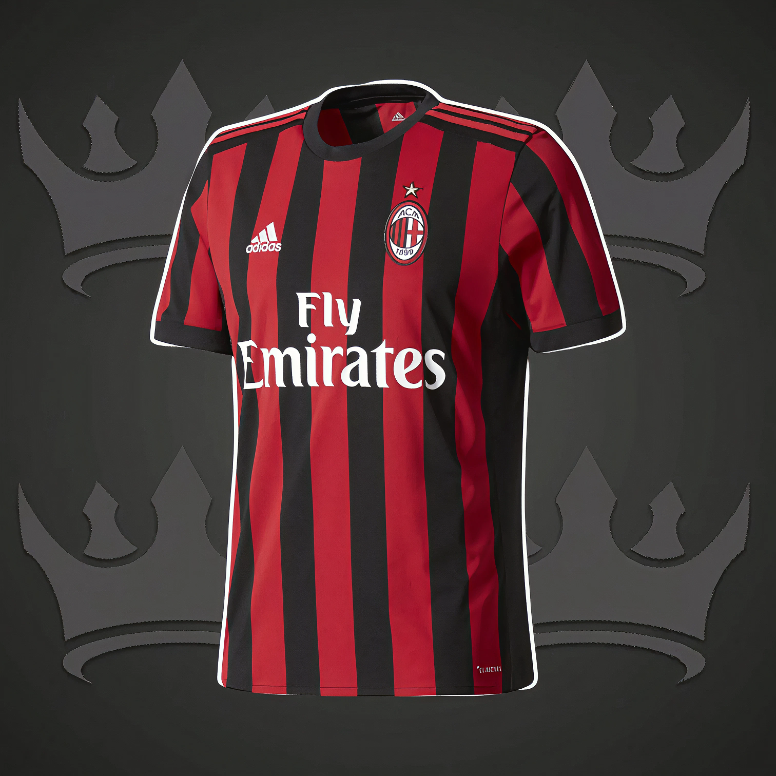 AC Milan 2017/18 Home Retro Kit