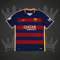 FC Barcelona 2015/16 Home Retro Kit