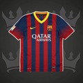 FC Barcelona 2013/14 Home Retro Kit