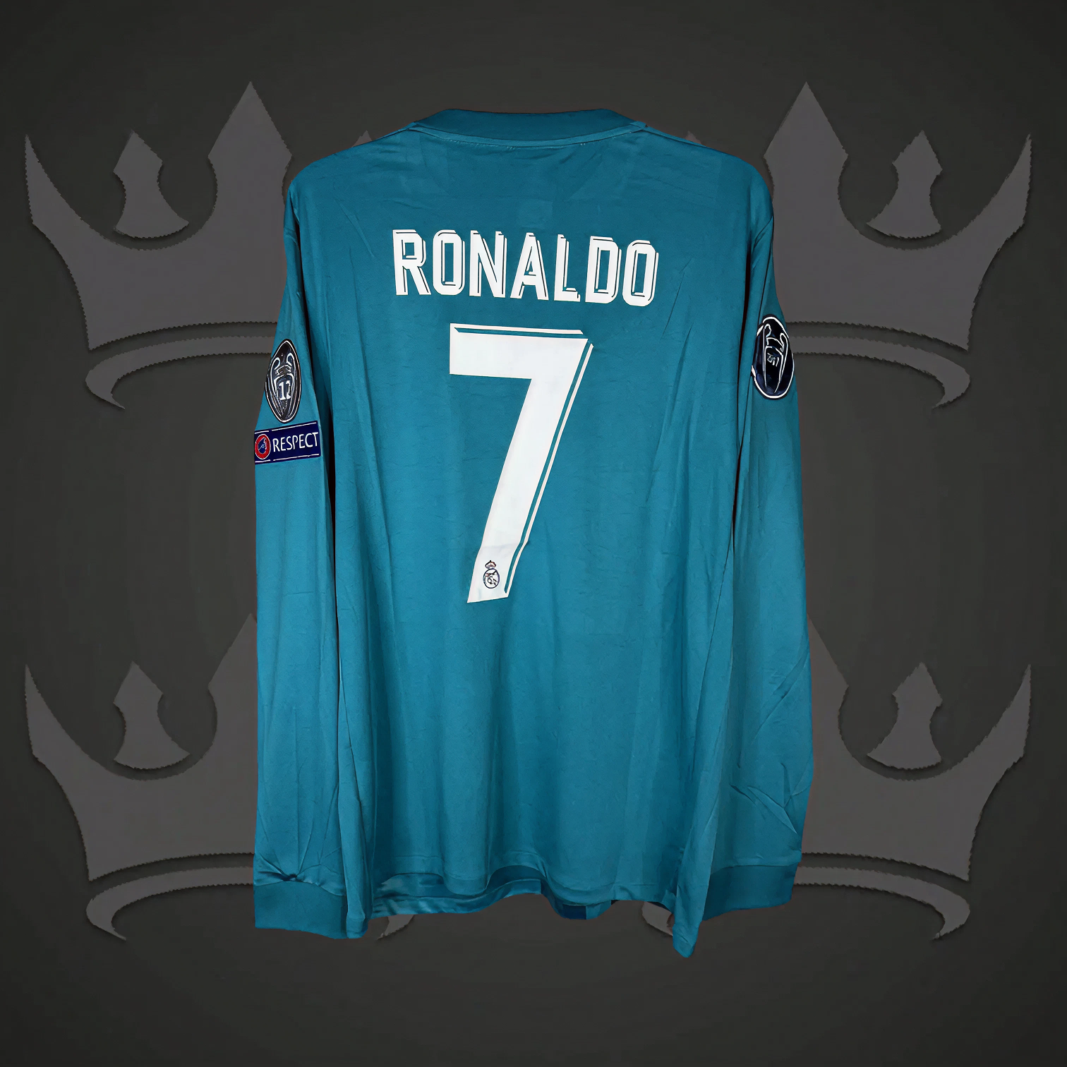 Real Madrid 2017/18 Third Retro Kit (Long)