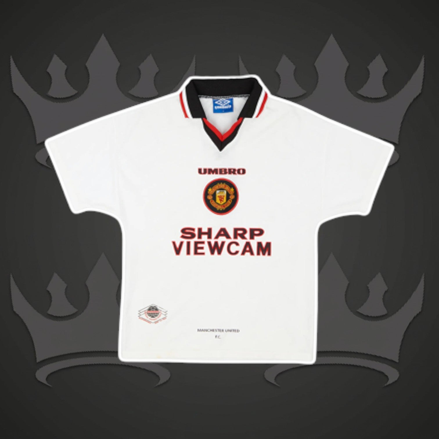 Manchester United 1996/97 Away Retro Kit (White)