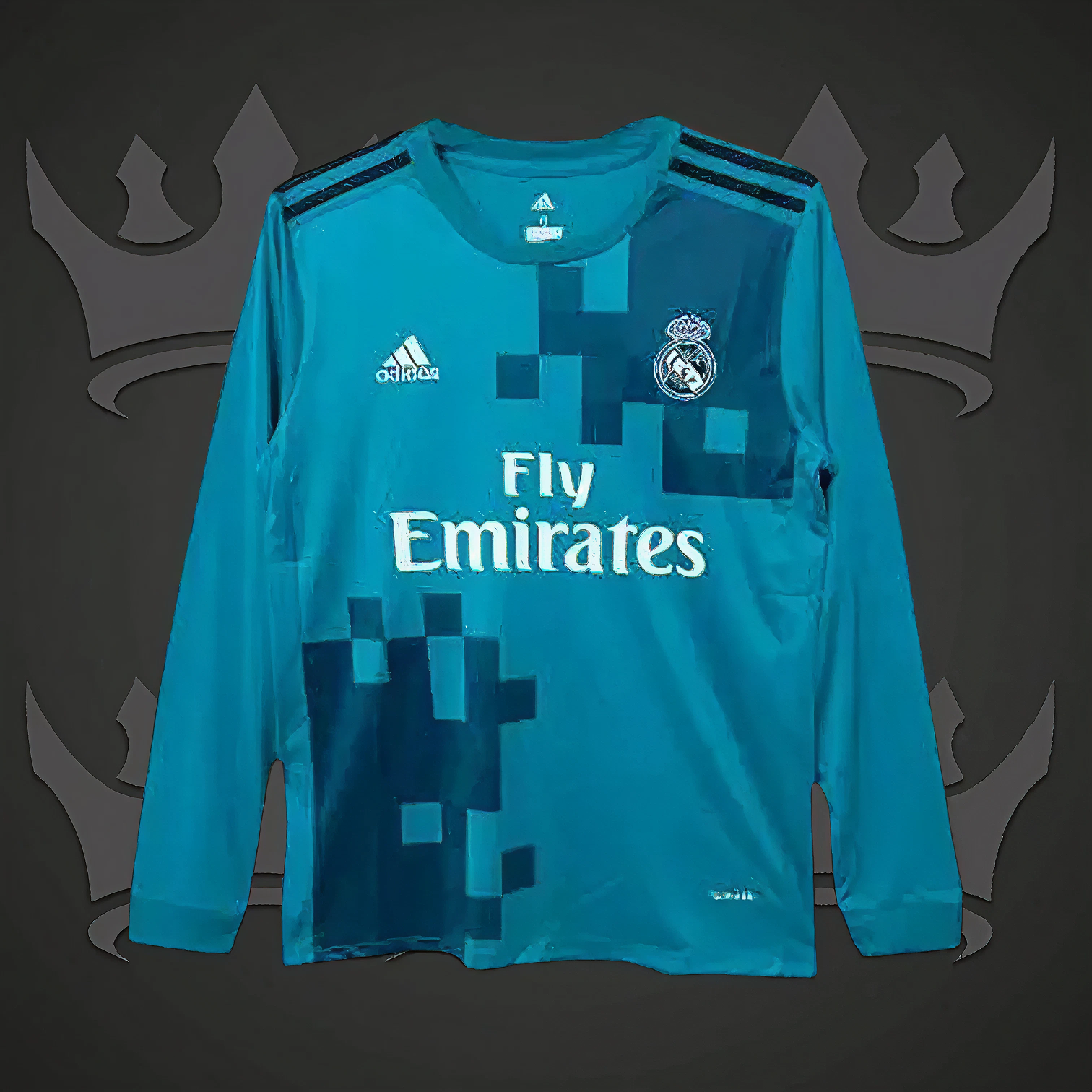 Real Madrid 2017/18 Third Retro Kit (Long)