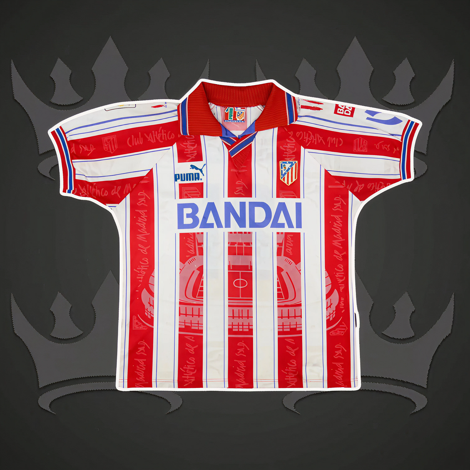 Atletico Madrid 1996/97 Home Retro Kit
