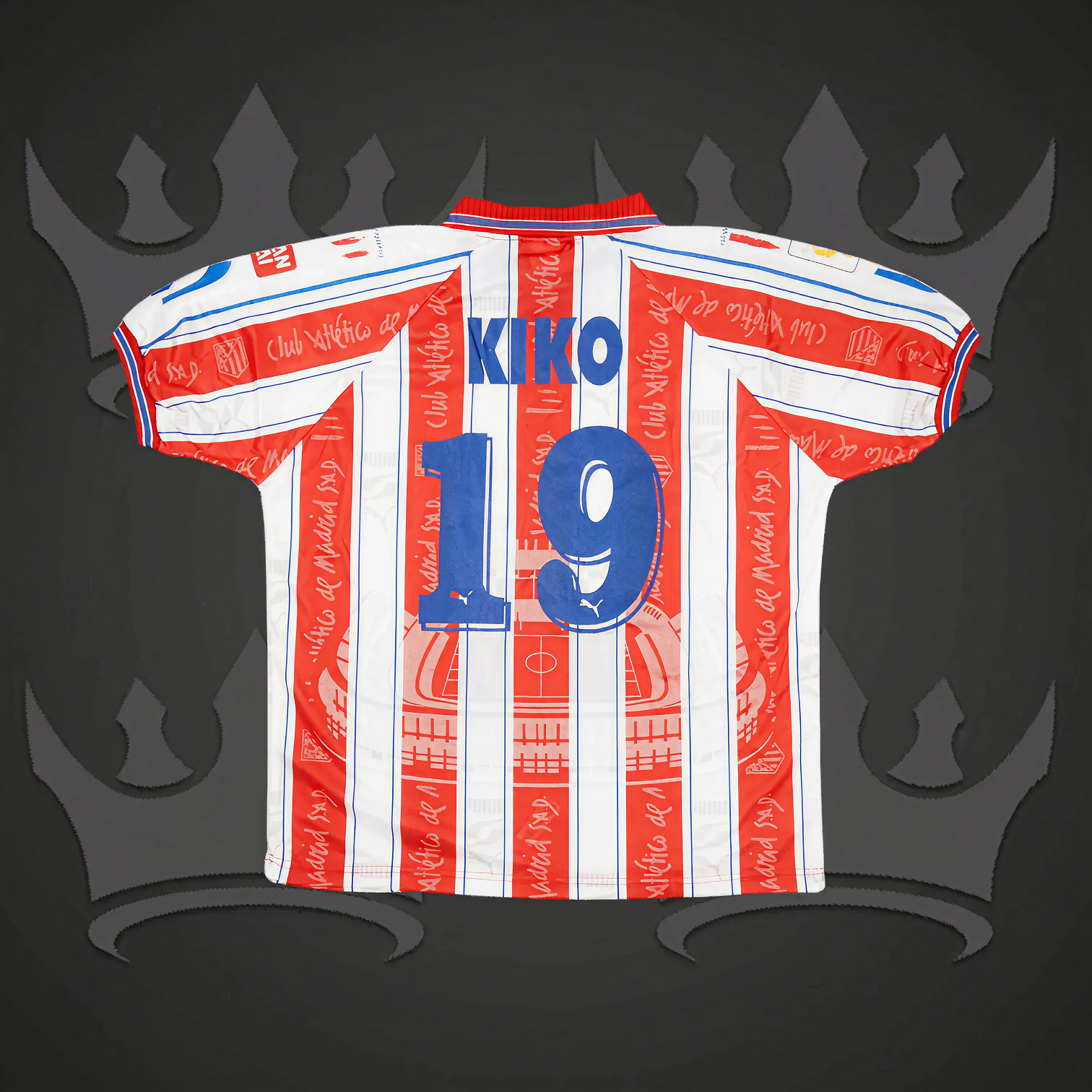 Atletico Madrid 1996/97 Home Retro Kit