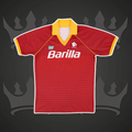 AS Roma 1990/91 Home Retro Kit