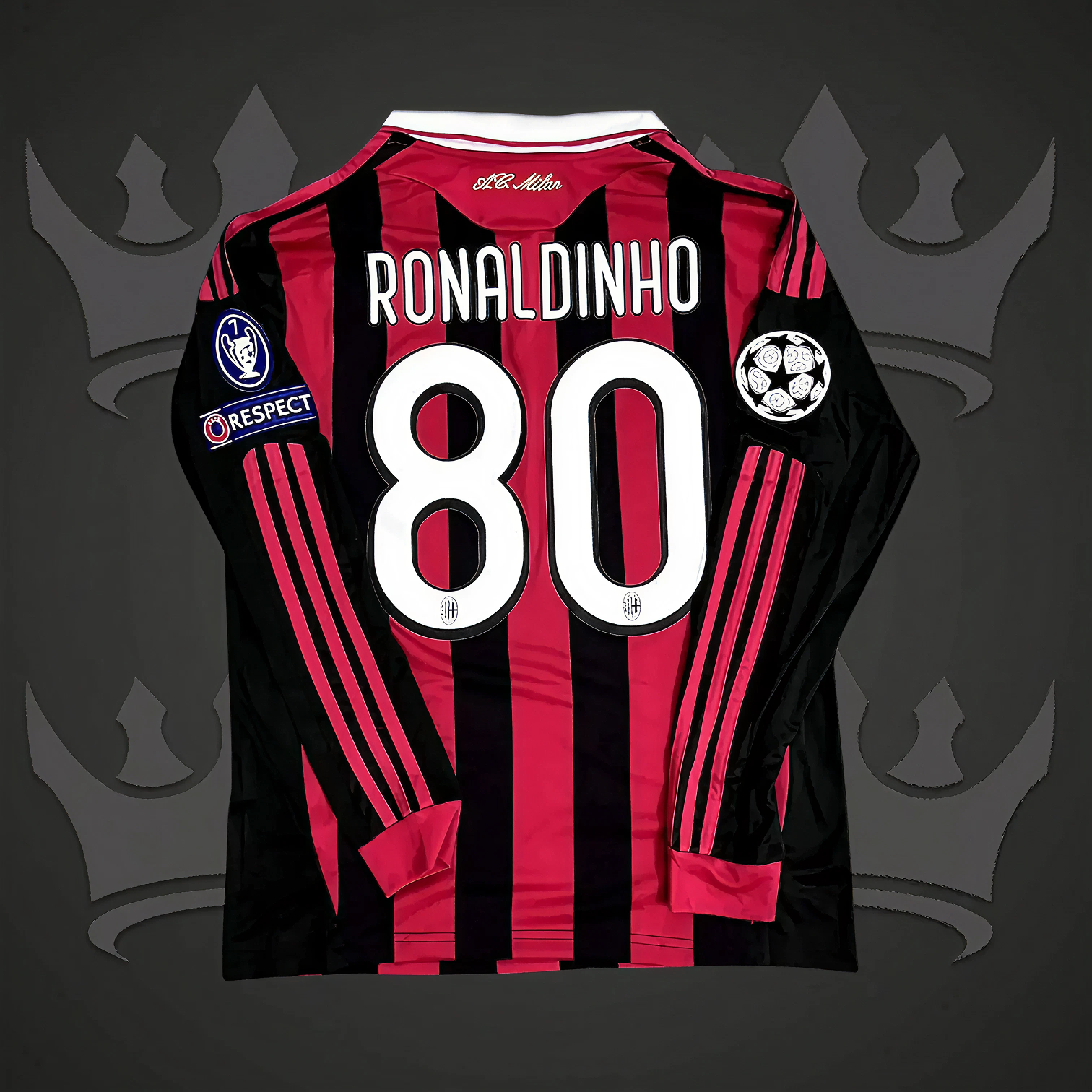 AC Milan 2009/10 Home Retro Kit (Long)