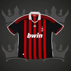 AC Milan 2009/10 Home Retro Kit (Short)